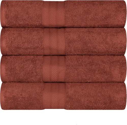Miniatura 31 de Superior Juego de 2 toallas de baño de fibra larga 100% algodón peinado de 27.64 oz/m², para baño, ducha, cocina, súper suave, afelpado, altamente