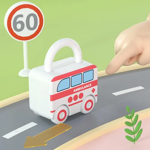 Miniatura 4 de Juguetes educativos Montessori Juegos de aprendizaje Tablero ocupado - Actividades de autos para niños pequeños - Juguetes sensoriales para bebés