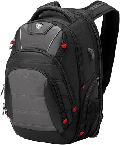 Miniatura 11 de Swissdigital - Mochila de diseño para viaje para hombres, compatible con TSA, con carga USB, protección RFID, mochila de negocios para laptops