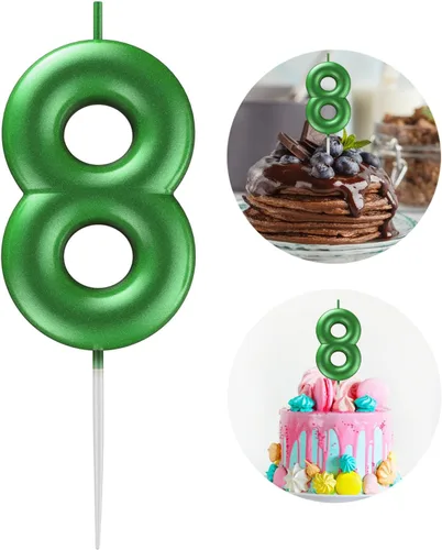 Miniatura 96 de Velas número 2 arcoíris con número 3D de feliz cumpleaños para decoración de fiesta de pastel de cumpleaños, suministros de celebración
