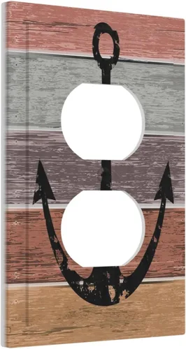 Miniatura 74 de Cubiertas decorativas para placa de interruptor, bandera estadounidense, receptáculo de 1 banda, placa de pared dúplex, cubierta de interruptor