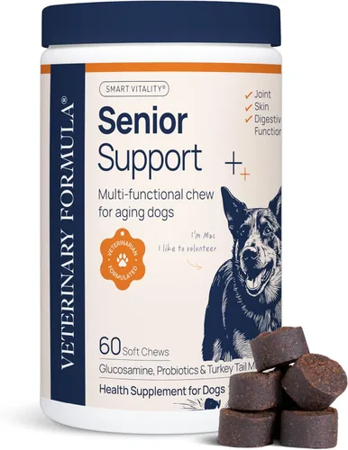 Miniatura 18 de Veterinary Formula Smart Vitality Suplemento para Cadera y Articulaciones para Perros con Glucosamina – Apoyo para Articulaciones de Perros