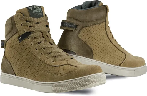 Miniatura 8 de SHIMA SX-2 Evo Botas de motocicleta para hombre, ventiladas, de cuero, para calle, verano, de ante, deportivas, sigilosas, para turismo, para moto