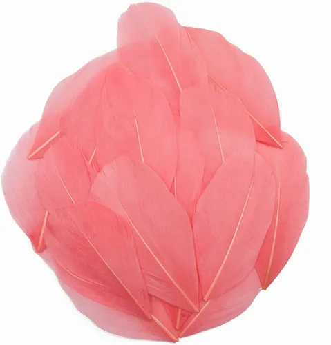 Miniatura 10 de 50 plumas de ganso naturales, plumas artesanales de 2 a 3 pulgadas para centros de mesa, plumas coloridas a granel para fiestas de Gatsby, vestidos
