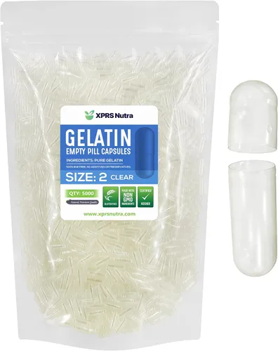 Miniatura 37 de XPRS Nutra Cápsulas vacías de tamaño 2 – 100 cápsulas vacías de gelatina – Pastillas de relleno de cápsulas de bricolaje – Cápsulas de gel de Multi
