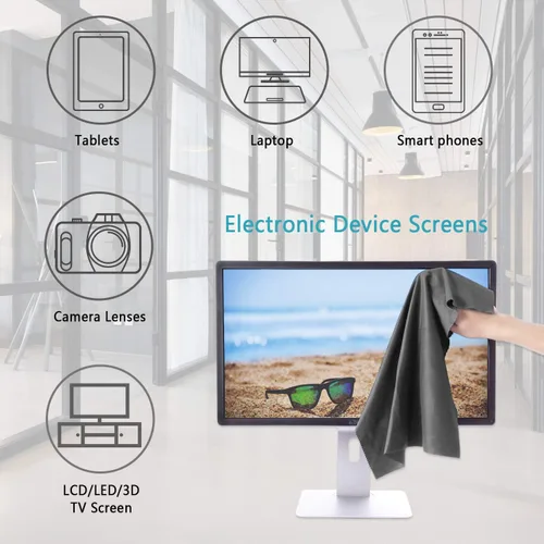 Miniatura 3 de Paños de limpieza para gafas, pantallas, toallitas para lentes para todas las pantallas de dispositivos electrónicos