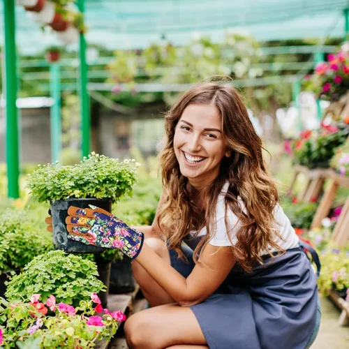 Miniatura 7 de Guantes de Jardinería de Cuero MERTURN para Mujeres, Guantes de Jardín a Prueba de Espinas, Guantes de Trabajo Compatibles con Pantalla Táctil