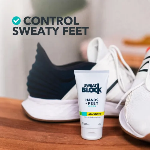 Miniatura 3 de SweatBlock Loción antitranspirante para manos y pies - Fuerza clínica para hombres y mujeres - Ayuda para la hiperhidrosis para detener