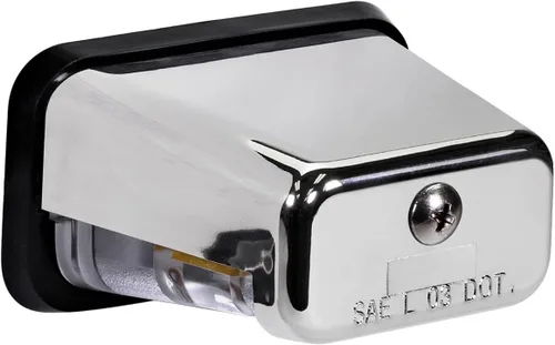 Miniatura 10 de TRUE MODS Luz LED Cromada para Placa de Matrícula para Remolque de Barco [Montaje en Superficie] [DOT FMVSS 108] [SAE L] [Impermeable] [12V DC] Cromo