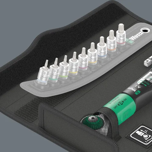 Miniatura 11 de Wera 05075830001 Safe-Torque A 1 juego 1, juego de llaves dinamométricas, accionamiento de cabeza cuadrada de 1/4", 2-12 Nm, 10 piezas
