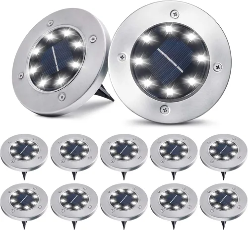 Miniatura 8 de Pozzolanas - Lote de 12 luces solares para suelo