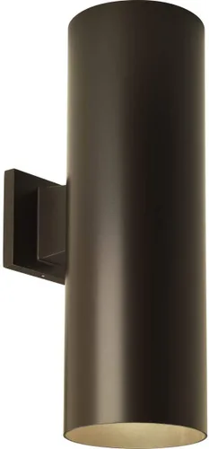 Miniatura 11 de Progress Lighting Aplique de pared cilíndrico de 6 pulgadas, 2 luces modernas de montaje en pared arriba y abajo, iluminación interior y exterior