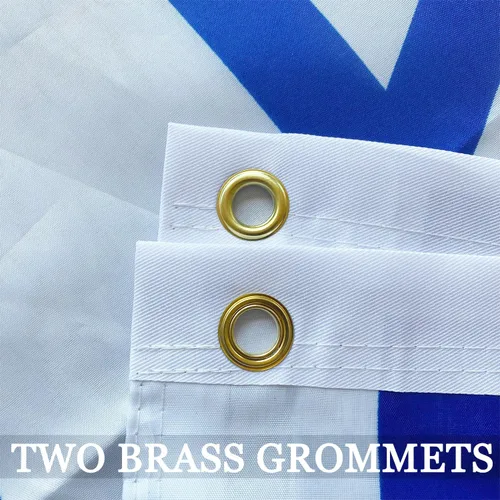 Miniatura 4 de Bandera israelí de doble cara de 2 x 3 pulgadas para exteriores, resistente 3 capas, poliéster 240D, colores vivos, bandera de Israel de 2 x 3 – 2
