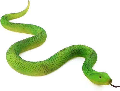 Miniatura 11 de SIENON - Serpientes falsas realistas de juguete, figura de serpiente de goma suave para jardín, asusta a las aves y ardillas, modelo de acción