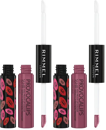 Miniatura 17 de Rimmel London Provocalips 16hr a prueba de besos color labial - Lápiz labial líquido de dos pasos para fijar el color y el brillo - 730 Make Your