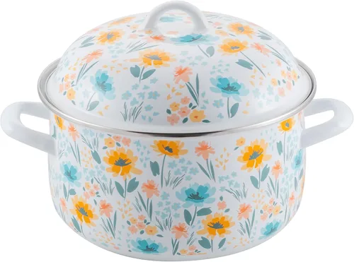 Prep•N•Cook by McSunley - Horno holandés esmaltado de porcelana de 6 cuartos