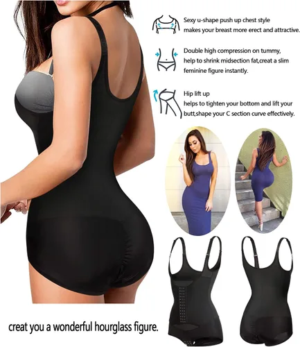 Miniatura 3 de Gotoly Body de entrenamiento de cintura para mujer corsé con control de abdomen moldeador de cuerpo completo camiseta sin mangas con correas