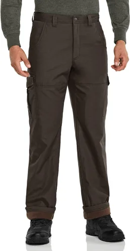 Miniatura 9 de CQR - Pantalones tácticos de invierno para hombre, diseño térmico tipo cargo con forro de vellón para exteriores, esquí, nieve y senderismo