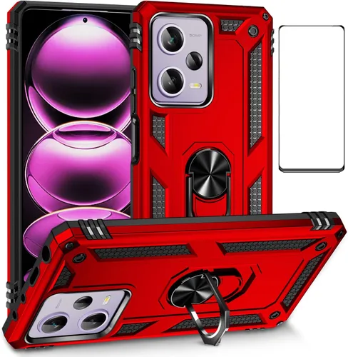 Miniatura 108 de Funda para Xiaomi redmi Note 12 Pro Plus 5G con protector de pantalla, soporte delgado protección militar a prueba de golpes Armor Defender Funda