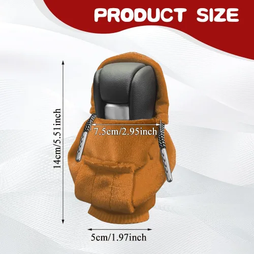 Miniatura 2 de 2 fundas para pomos de palanca de cambios de automóvil, funda para palanca de cambios de automóvil, funda con capucha para palanca de cambios