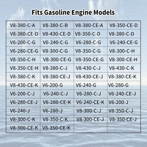 Miniatura 4 de El kit de reparación del impulsor roscado de la bomba de agua de mar reemplaza a Volvo Penta 21700445, se adapta a modelos de motor de gasolina V6