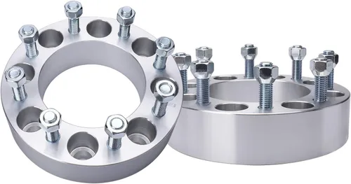 Miniatura 28 de IRONTEK Espaciadores de rueda de 0.157 x 4.000 in, espaciadores forjados reales de 2 pulgadas con orificio de cubo de 2.697 in M12x1.25 pernos aptos