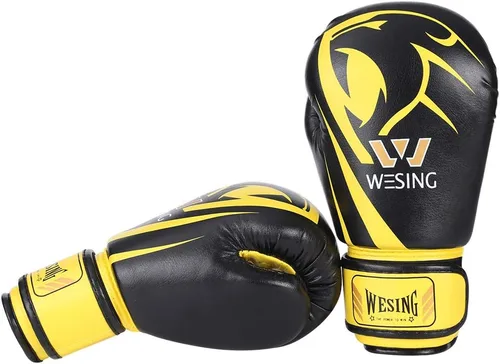 Miniatura 4 de Wesing - Guantes de boxeo profesionales para hombres y mujeres, guantes de boxeo para kickboxing, guantes de entrenamiento para adultos y niños
