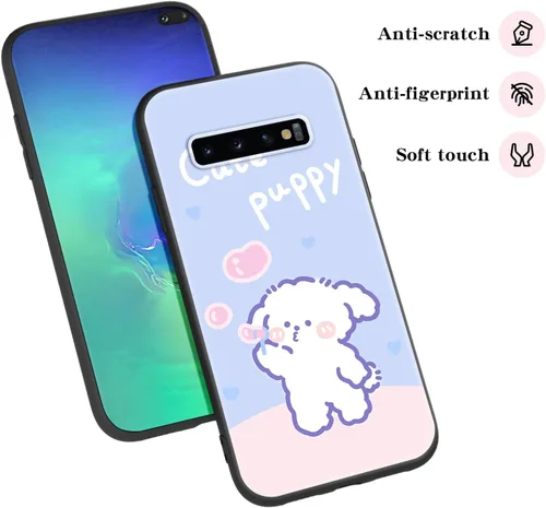 Miniatura 4 de Funda para teléfono Samsung S10 Plus (no Samsung S10), para Galaxy S10 Plus, diseño divertido de perro, estilo animal de dibujos animados