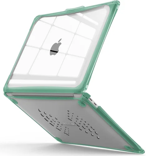 Miniatura 10 de IBENZER Hexpact AT13-BK - Funda compatible con MacBook Air de 13 pulgadas 2022 2021 2020 M1 A2337 A2179 A1932, funda protectora resistente