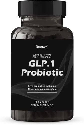 GLP-1 Probiotic 30 cápsulas – Probiótico multicepa AFU 500M + prebiótico, apoya naturalmente la producción de GLP-1 y el apetito de frenado,