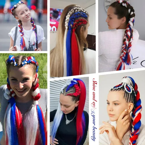 Miniatura 4 de Paquete de 2 extensiones de cola de caballo trenzada con lazo elástico, lacio, elegante envolvente, extensiones de cola de caballo de 26 pulgadas