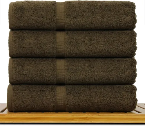 Miniatura 63 de Colección de calidad de hotel y spa, altamente absorbente y de secado rápido, 100% algodón turco, 750+ GSM, toallas ecológicas, toallas con borde