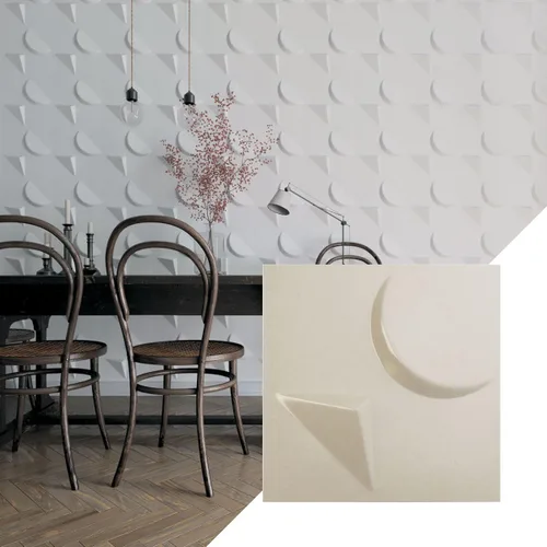 Miniatura 5 de Ekena Millwork WP12X12APWH 11 7/8 pulgadas de ancho x 11 7/8 pulgadas de alto Apollo EnduraWall Decorativo 3D Panel de pared cubre 0.98 pies
