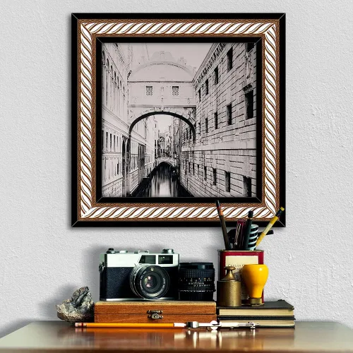 Miniatura 5 de Papel tapiz autoadhesivo para despegar y pegar, color marrón y blanco, removible, de damasco, para pared, moldura decorativa para baño, cocina