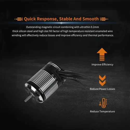 Miniatura 4 de XC Motor sin escobillas sensor E3652 para coche RC, 2-3S Lipo, IP67 a prueba de agua, aplicable a: 1/10 en carretera, todoterreno, campo corto