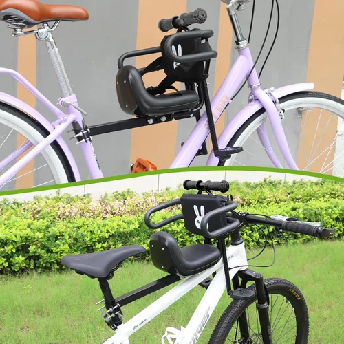 Miniatura 3 de Asiento de bicicleta para niños con barandilla retráctil para niños de 8 meses a 5 años