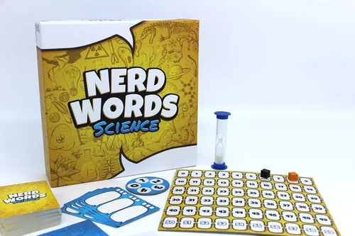Miniatura 2 de Genius Games Nerd Words: ¡Ciencia! Juegos de grupo para adultos Juegos de fiesta para familias, niños, adolescentes, aulas