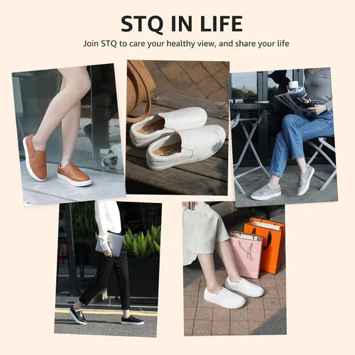 Miniatura 9 de STQ Slip On Shoes for Women Comfort Fall Loafers Soft Business Casual Sneakers