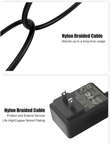 Miniatura 7 de SOLICE Adaptador de carga de 9,5 V para teclado Casio Cargador de piano compatible con Casio Piano ADE95100LU fuente de alimentación LK-135 WK-225
