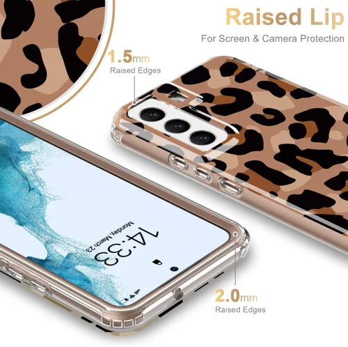 Miniatura 4 de ESDOT Funda para Samsung Galaxy S22 Plus, grado militar, prueba de caída de 21 pies, resistente con diseños de moda para mujeres y niñas, funda