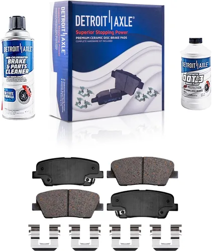Miniatura 134 de Detroit Axle - Pastillas de freno traseras para Mercedes-Benz C230 C240 C280 C320 C350 CLK320 CLK350 CLK430 E300 E320 E420 E430 SLK350, pastillas