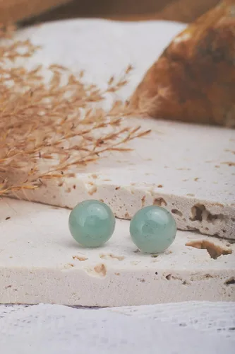Miniatura 26 de Aretes de jade para mujer, hipoalergénicos, hechos a mano, joyería de jade verde real para mujeres y hombres, regalo para aniversario, graduación