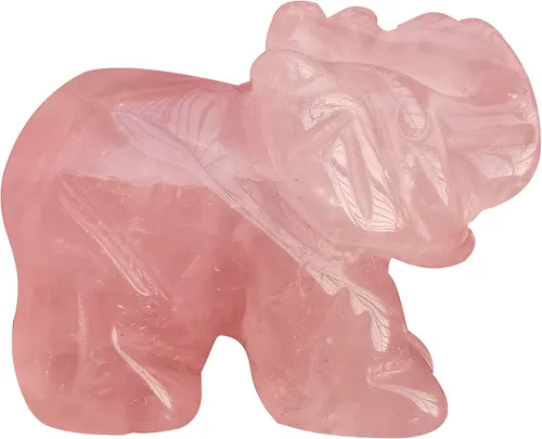 Miniatura 11 de Estatua de cristal de elefante tallada a mano, escultura de animal guardián de oficina en casa, decoración de 1.5 pulgadas, obsidiana negra