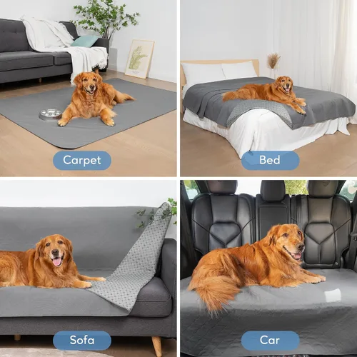 Miniatura 5 de Funda impermeable para sofá para mascotas, manta antideslizante para cachorro, gato, lavable, protector de sofá a prueba de fugas para sofá