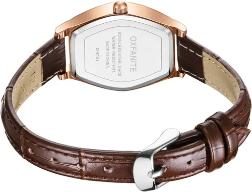 Miniatura 3 de Women's Leather Band Watch, Dainty Elegant Barrel-Shaped Women Watches Classic Vintage Retro Ladies Dress Wrist Watch, Gifts Present for Her