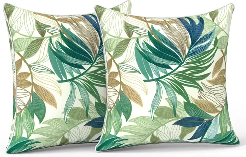 Miniatura 83 de LVTXIII Juego de 2 almohadas lumbares para patio, 12 x 20 pulgadas, resistentes a la decoloración, para exteriores con interiores, cojines lumbares
