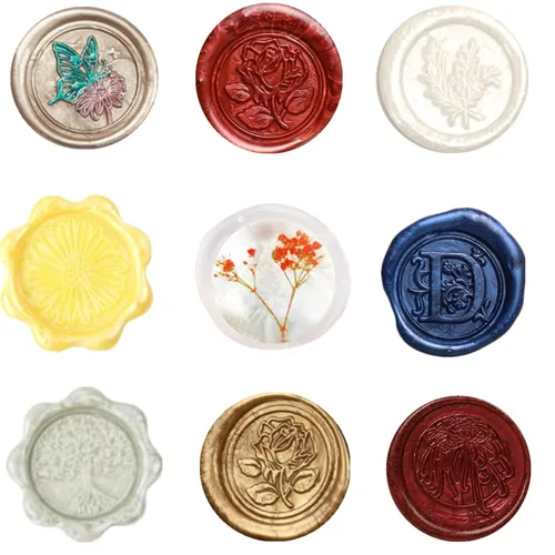 Miniatura 2 de 720 unidades de cuentas de cera para sellos, cuentas de cera de 0,55 lb, cuentas de cera octogonales para sello de cera, perfectas para sellos