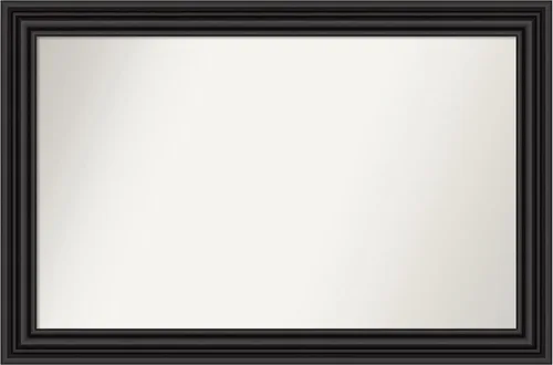 Miniatura 81 de Amanti Art Espejo personalizado, espejo de baño negro puente, espejo de pared o espejo de tocador de baño sobre el fregadero (26 x 26 pulgadas)