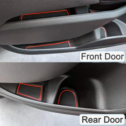 Miniatura 3 de JDMCAR Compatible con Accesorios para Chevy Colorado/GMC Canyon 2015-2022 Juego de Insertos Premium para Portavasos, Consola y Bolsillos de Puerta