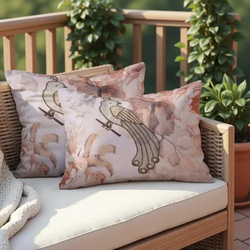Miniatura 4 de Decozen Fundas de almohada decorativas con estampado de pájaros con diseño floral para decoración del hogar, sala de estar y dormitorio, funda